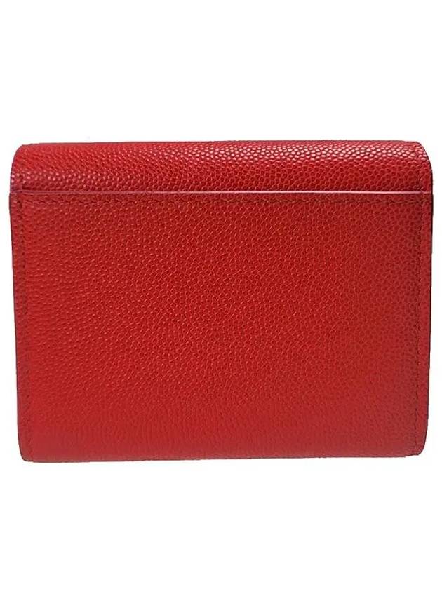 Burberry Monogram Trifold Card Wallet Red