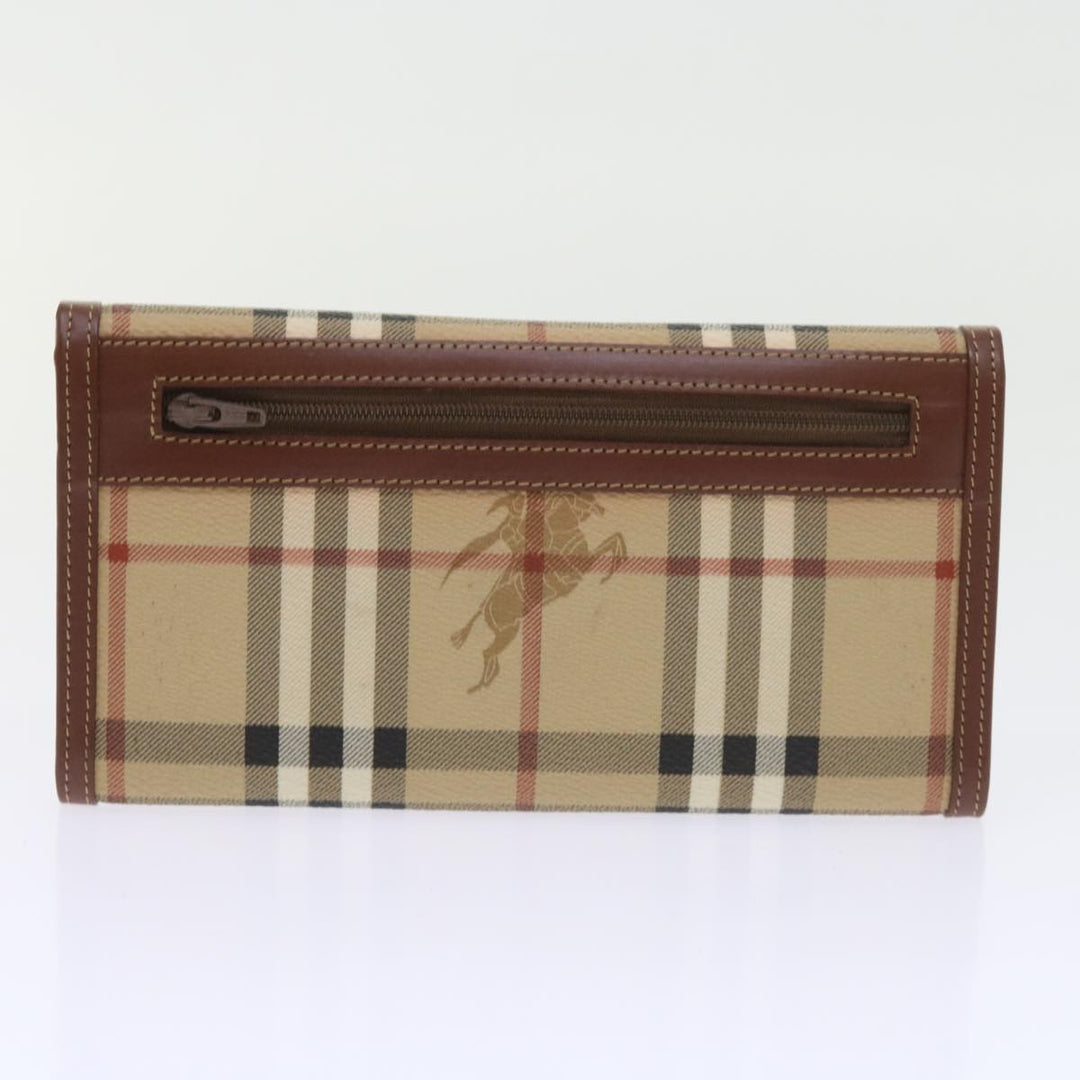 BURBERRY Nova Check Clutch Key Case Wallet Leather 3set Black Auth Ac2238