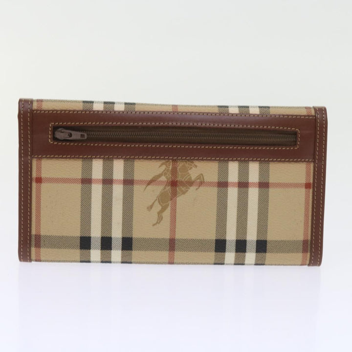 BURBERRY Nova Check Clutch Key Case Wallet Leather 3set Black Auth Ac2238