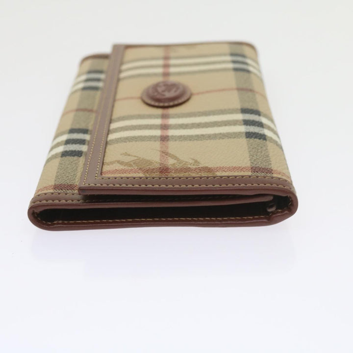 BURBERRY Nova Check Clutch Key Case Wallet Leather 3set Black Auth Ac2238