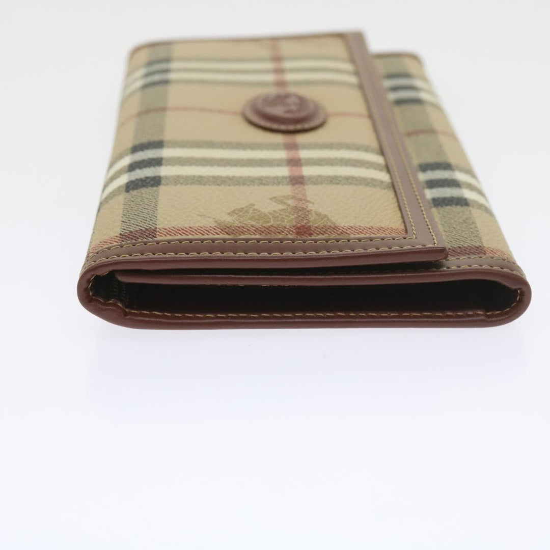 BURBERRY Nova Check Clutch Key Case Wallet Leather 3set Black Auth Ac2238