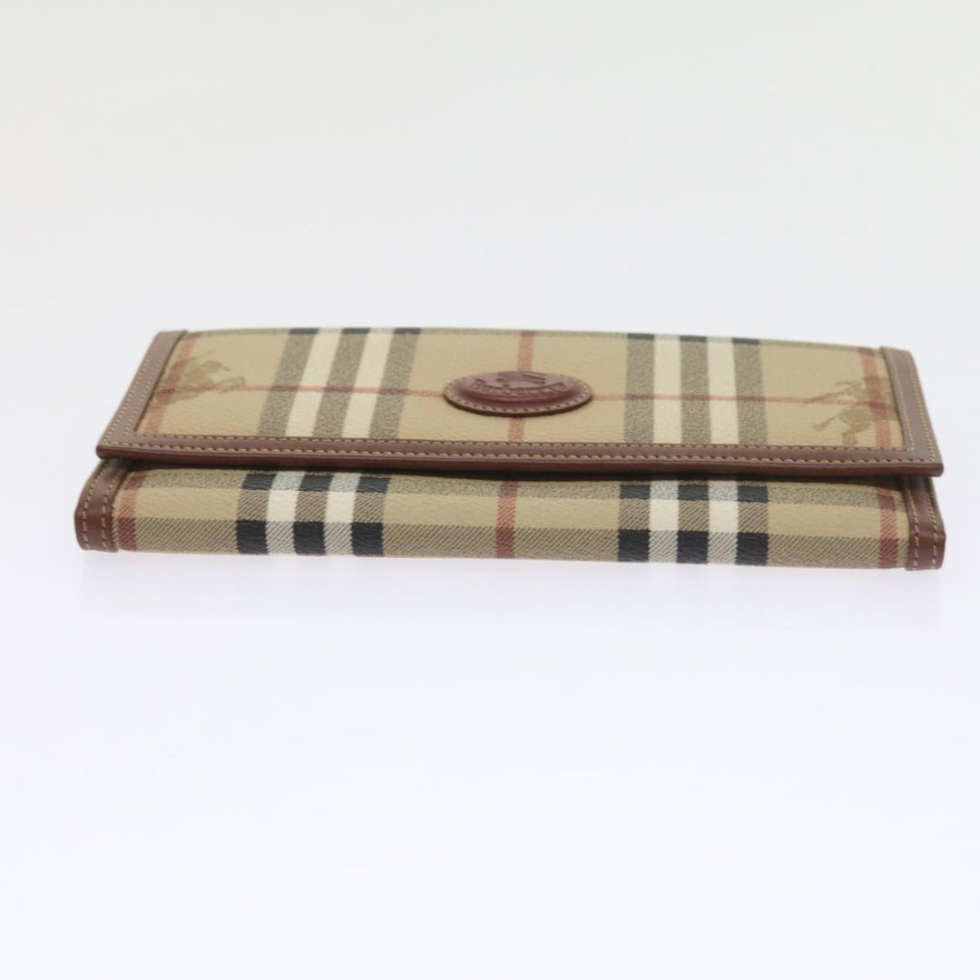 BURBERRY Nova Check Clutch Key Case Wallet Leather 3set Black Auth Ac2238