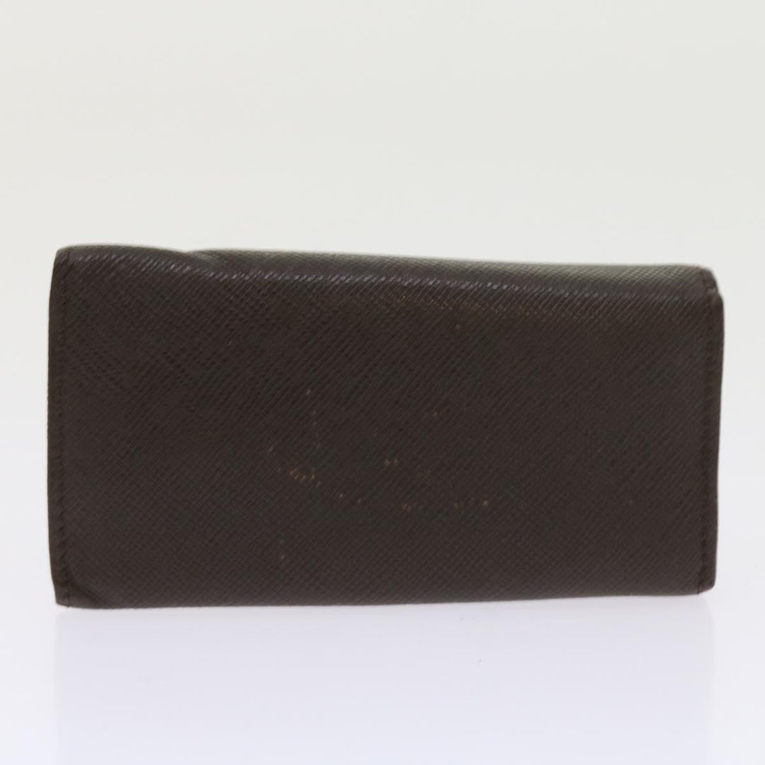 BURBERRY Nova Check Clutch Key Case Wallet Leather 3set Black Auth Ac2238