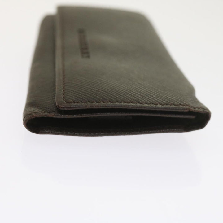 BURBERRY Nova Check Clutch Key Case Wallet Leather 3set Black Auth Ac2238