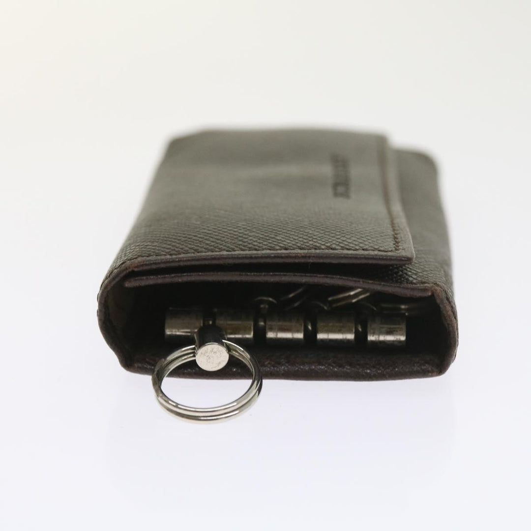 BURBERRY Nova Check Clutch Key Case Wallet Leather 3set Black Auth Ac2238