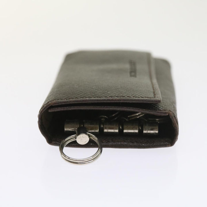 BURBERRY Nova Check Clutch Key Case Wallet Leather 3set Black Auth Ac2238