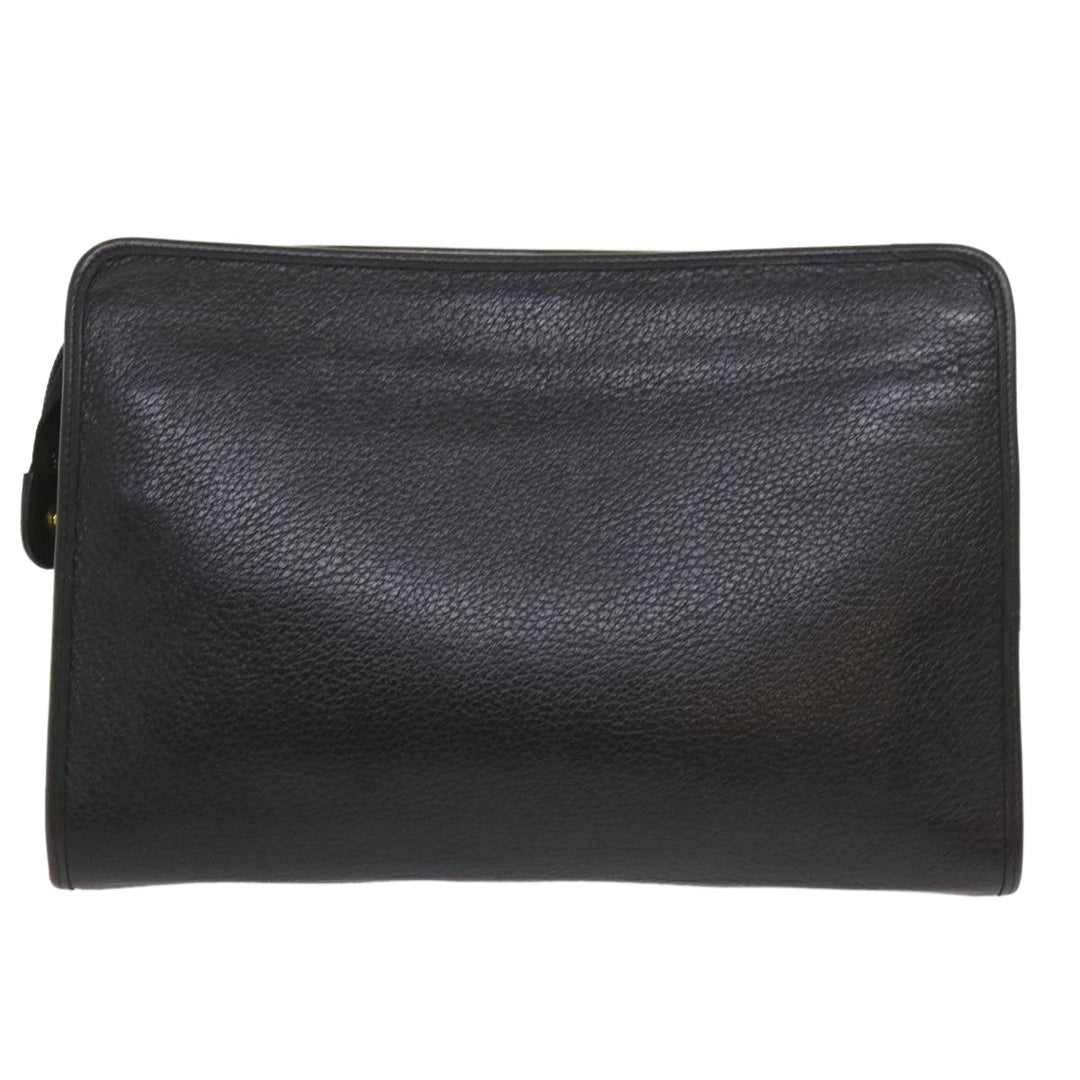 BURBERRY Nova Check Clutch Key Case Wallet Leather 3set Black Auth Ac2238