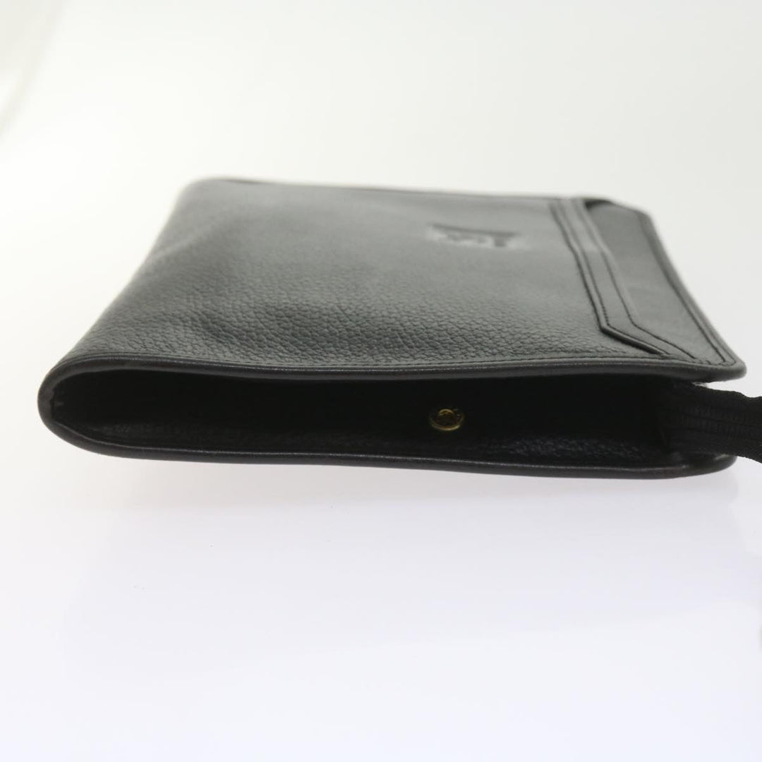 BURBERRY Nova Check Clutch Key Case Wallet Leather 3set Black Auth Ac2238