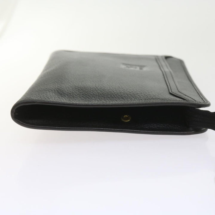 BURBERRY Nova Check Clutch Key Case Wallet Leather 3set Black Auth Ac2238