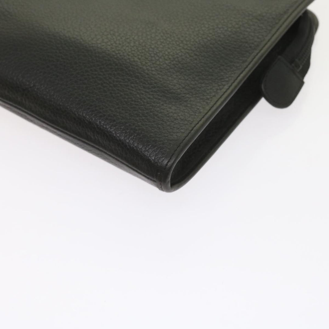 BURBERRY Nova Check Clutch Key Case Wallet Leather 3set Black Auth Ac2238