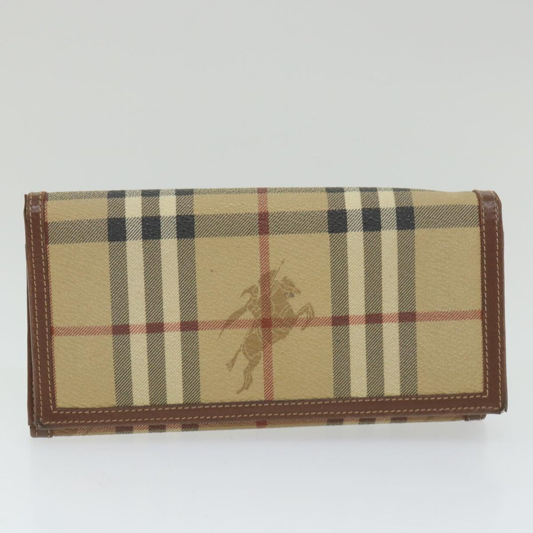 BURBERRYSs Nova Check Clutch Bag Leather 3Set Black Red Beige Auth ac2312