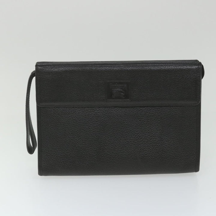 BURBERRYSs Nova Check Clutch Bag Leather 3Set Black Red Beige Auth ac2312