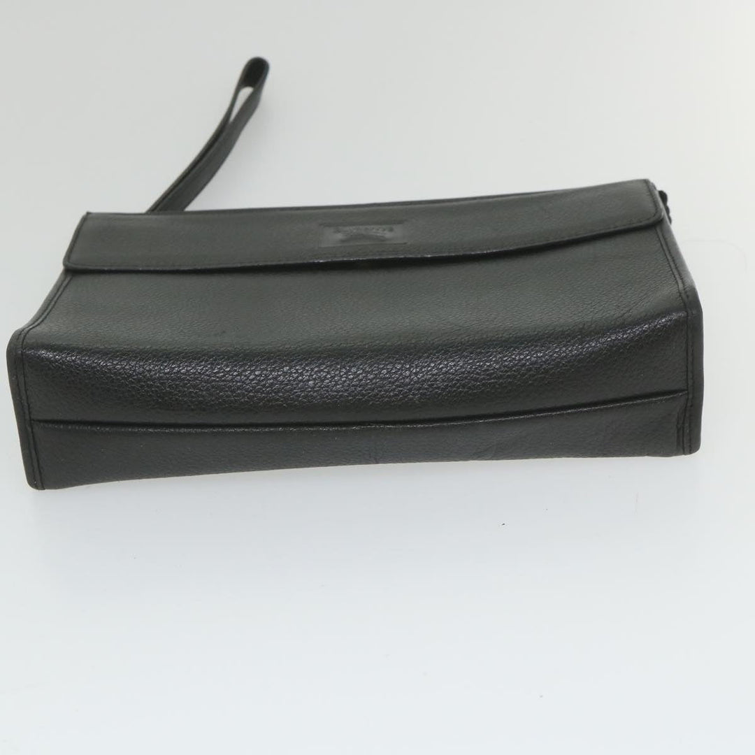 BURBERRYSs Nova Check Clutch Bag Leather 3Set Black Red Beige Auth ac2312