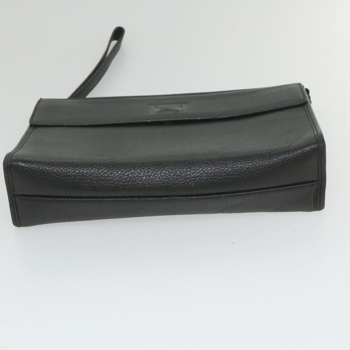 BURBERRYSs Nova Check Clutch Bag Leather 3Set Black Red Beige Auth ac2312