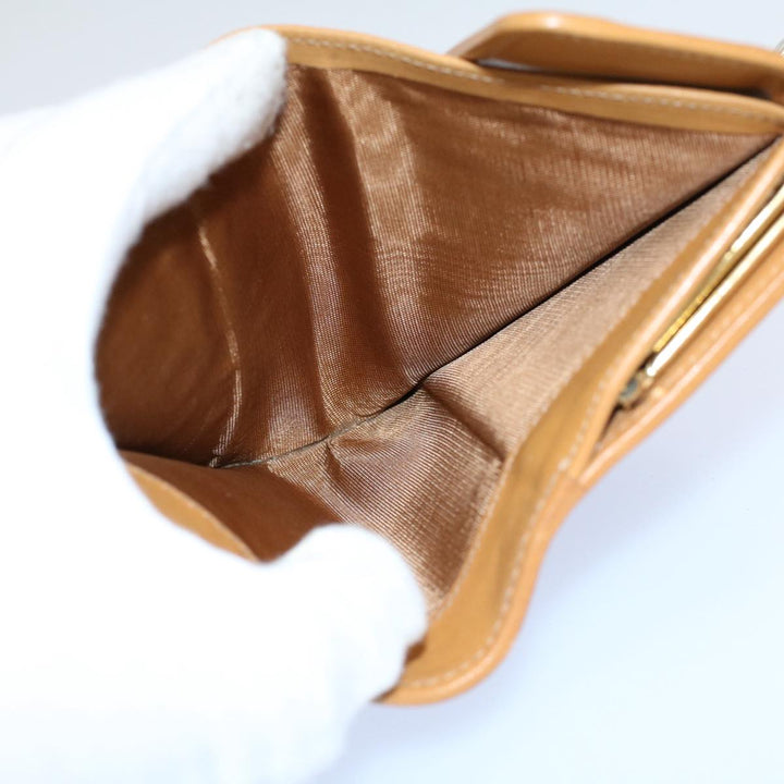 Celine Macadam Canvas Wallet PVC Leather Brown Auth ac2489