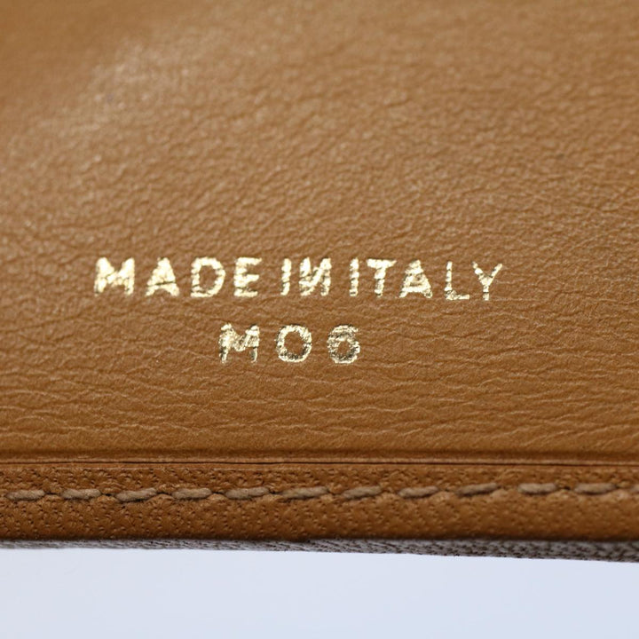 Celine Macadam Canvas Wallet PVC Leather Brown Auth ac2489