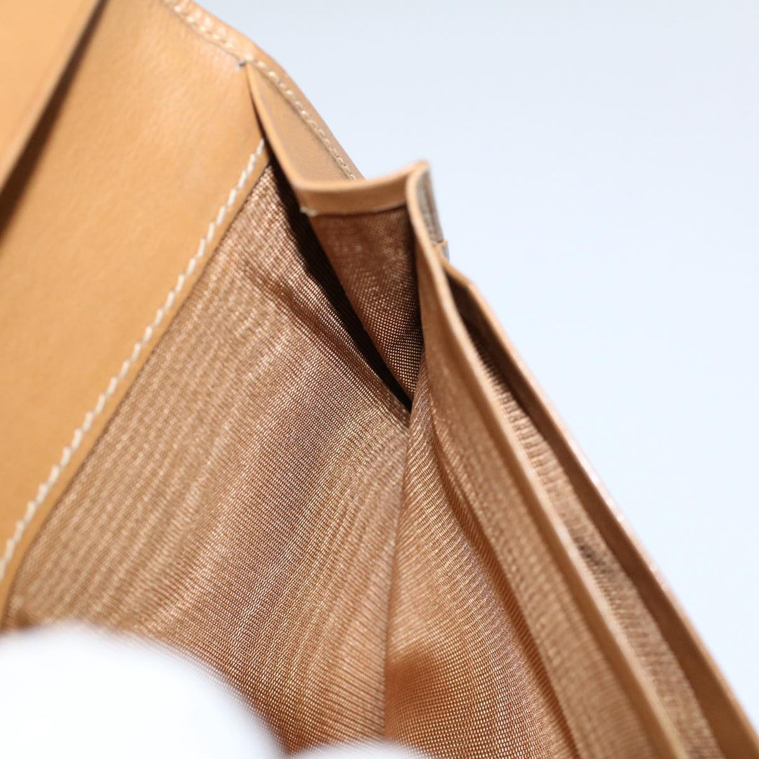 Celine Macadam Canvas Wallet PVC Leather Brown Auth ac2490