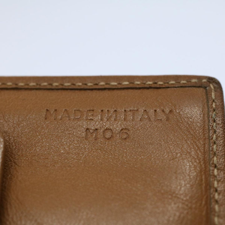 Celine Macadam Canvas Wallet PVC Leather Brown Auth ac2490