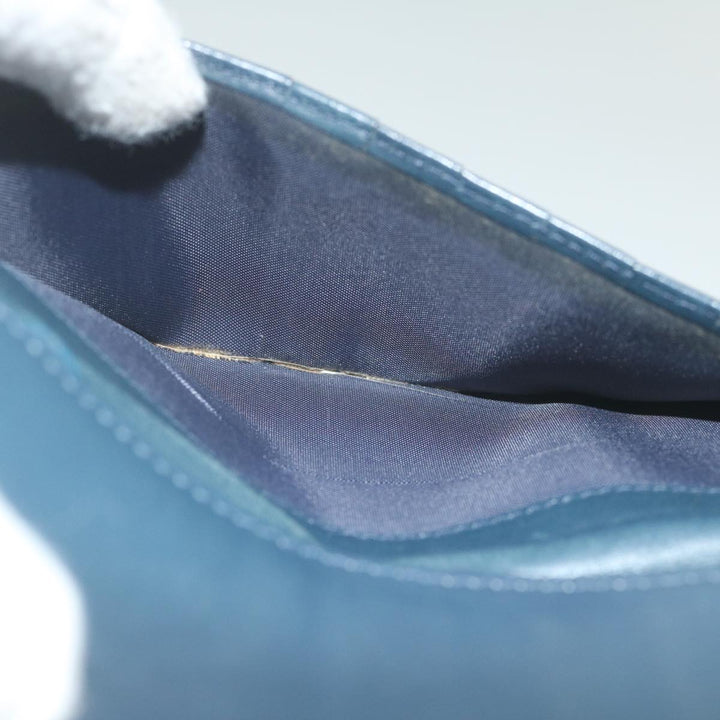 CHRISTIAN Top quality Dior Trotter Canvas Long Wallet Navy Auth ac2496