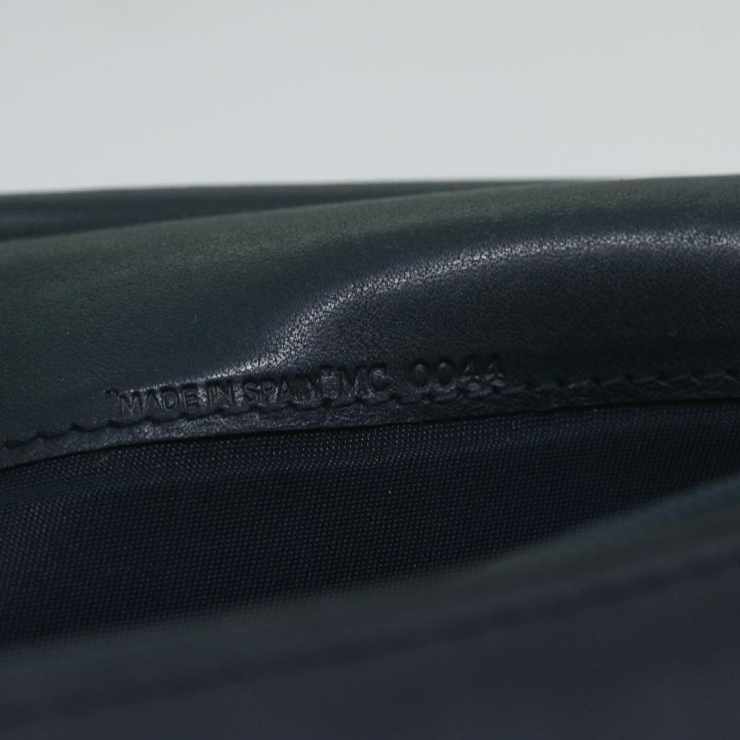 CHRISTIAN Top quality Dior Trotter Canvas Long Wallet Navy Auth ac2496
