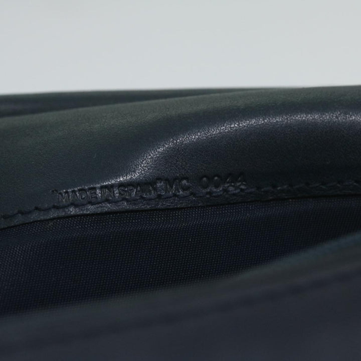 CHRISTIAN Top quality Dior Trotter Canvas Long Wallet Navy Auth ac2496
