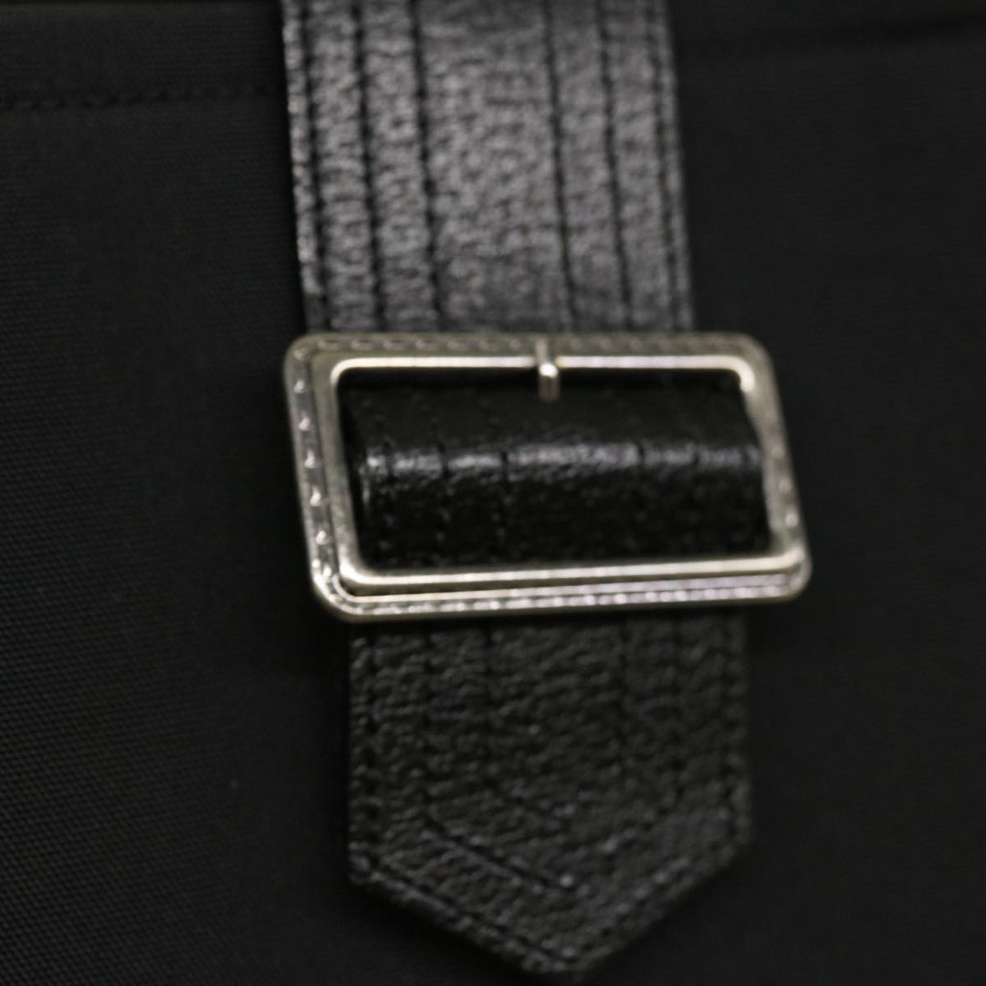 Burberry Hand Bag Nylon Black Auth ac2622