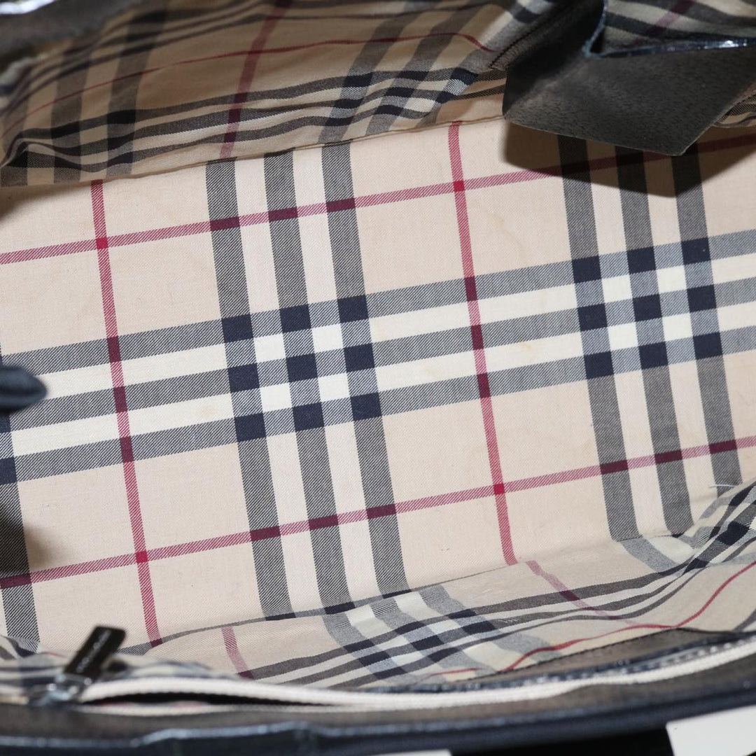Burberry Hand Bag Nylon Black Auth ac2622