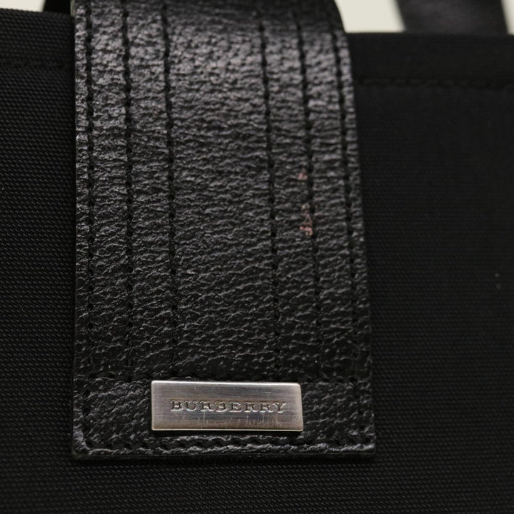 Burberry Hand Bag Nylon Black Auth ac2622