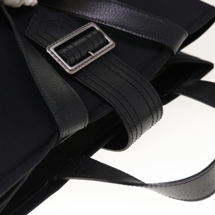 Burberry Hand Bag Nylon Black Auth ac2622