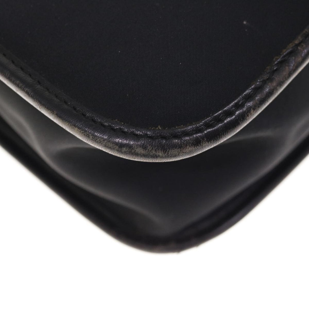 Burberry Hand Bag Nylon Black Auth ac2627