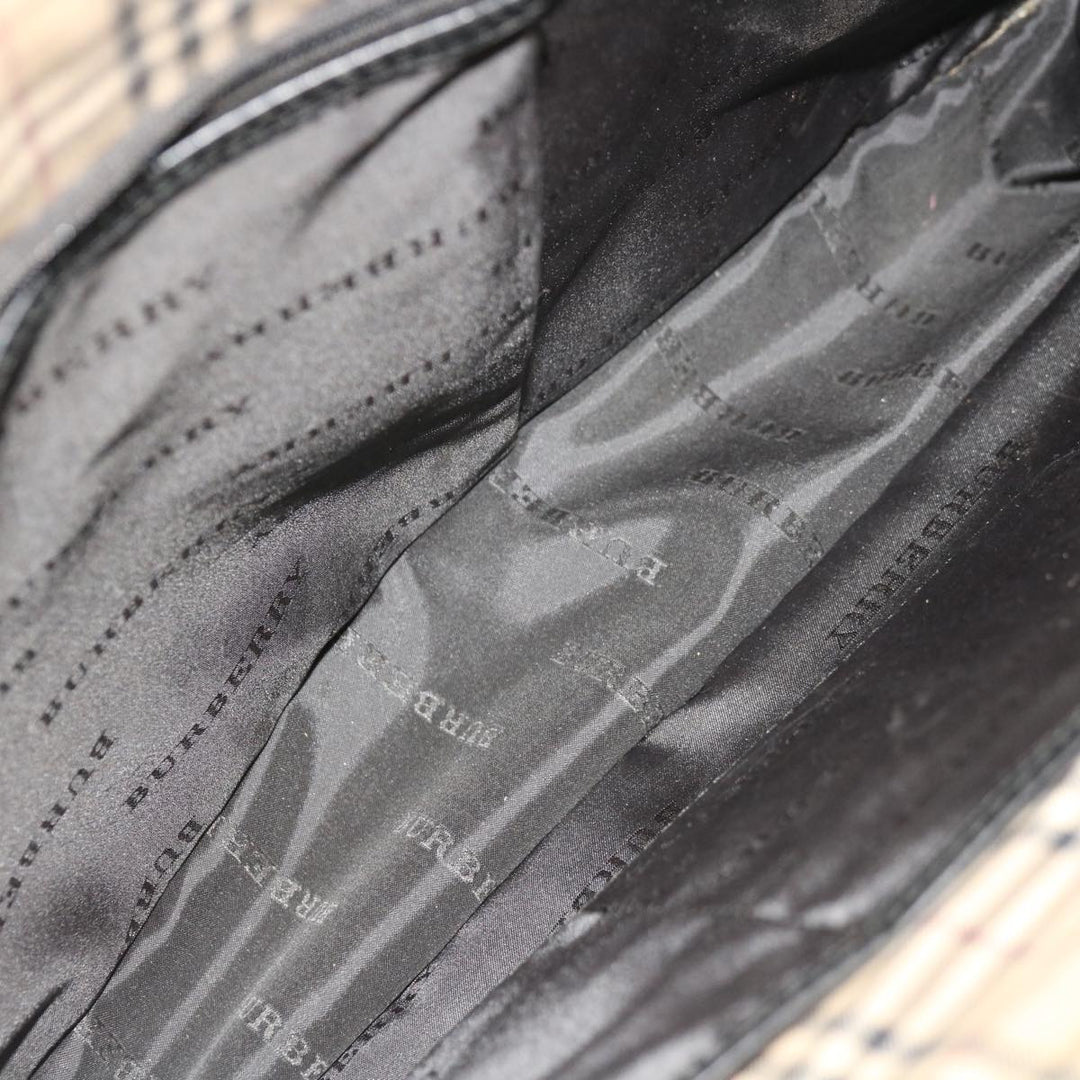 Burberry Hand Bag Nylon Black Auth ac2627
