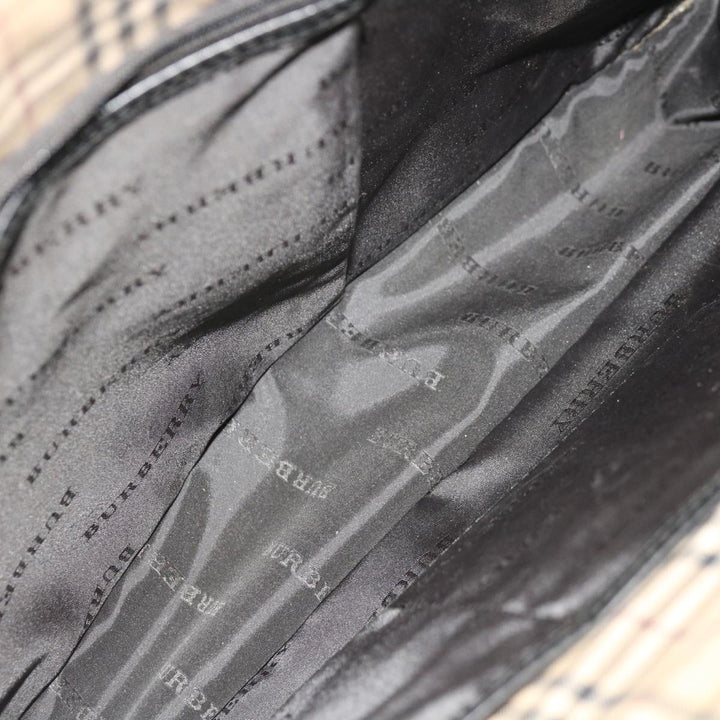 Burberry Hand Bag Nylon Black Auth ac2627