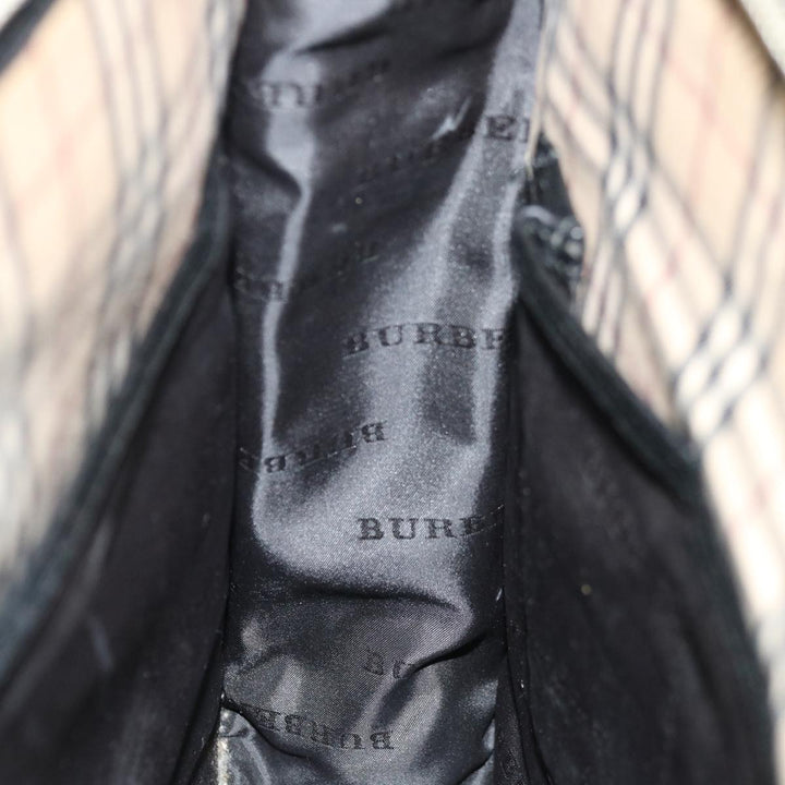 Burberry Hand Bag Nylon Black Auth ac2627