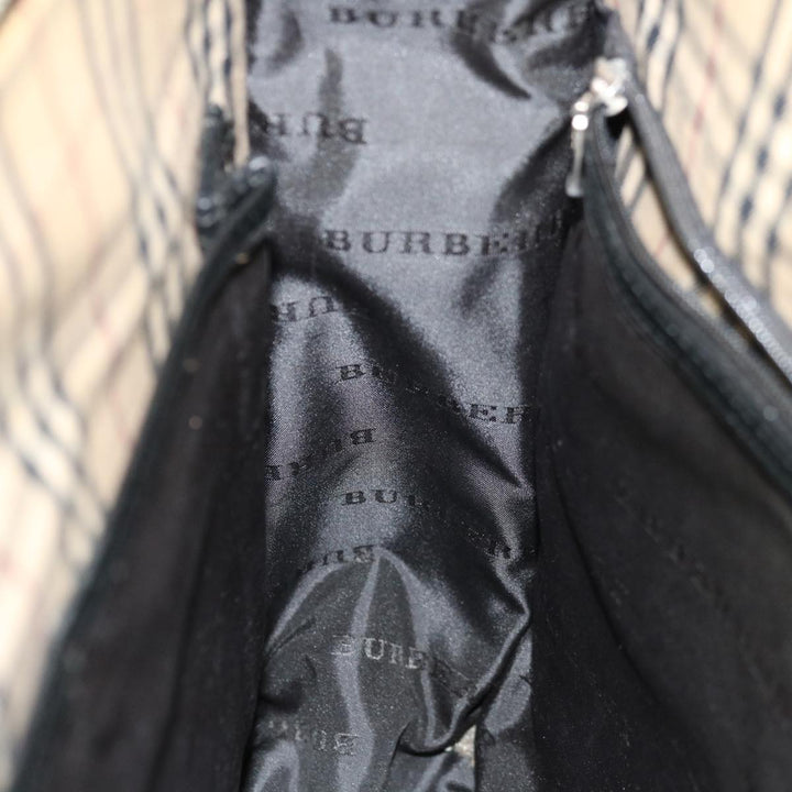 Burberry Hand Bag Nylon Black Auth ac2627