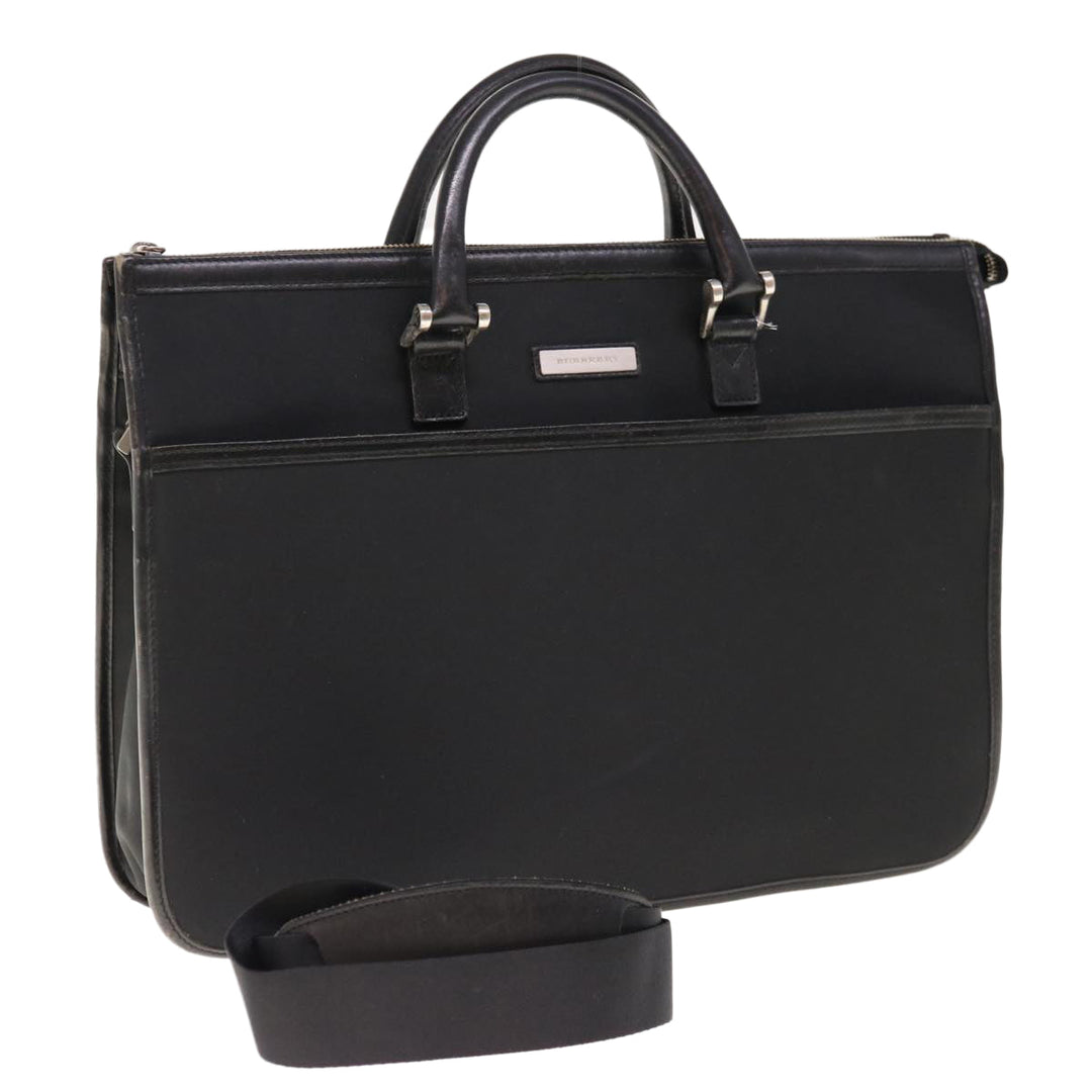Burberry Hand Bag Nylon Black Auth ac2627