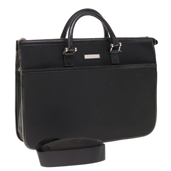 Burberry Hand Bag Nylon Black Auth ac2627