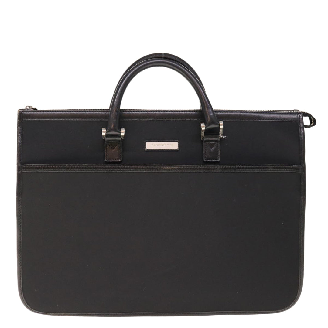 Burberry Hand Bag Nylon Black Auth ac2627