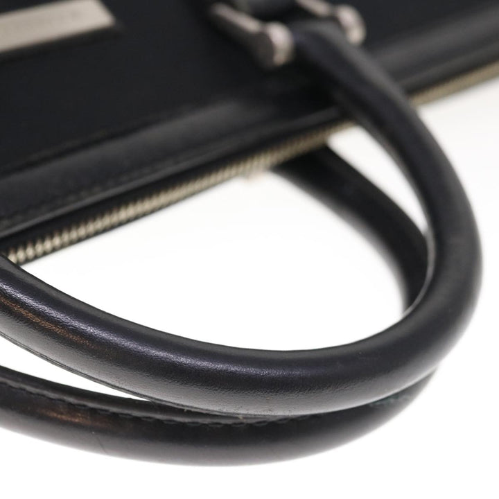 Burberry Hand Bag Nylon Black Auth ac2627