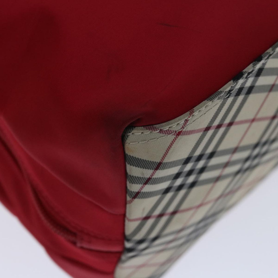 Top Quality Burberry Nova Check Hand Bag Nylon Red Auth ac2835