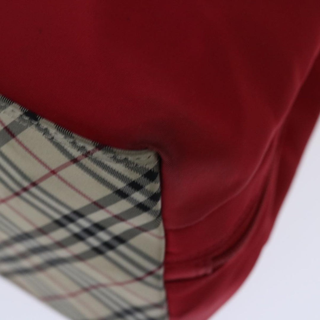 Top Quality Burberry Nova Check Hand Bag Nylon Red Auth ac2835