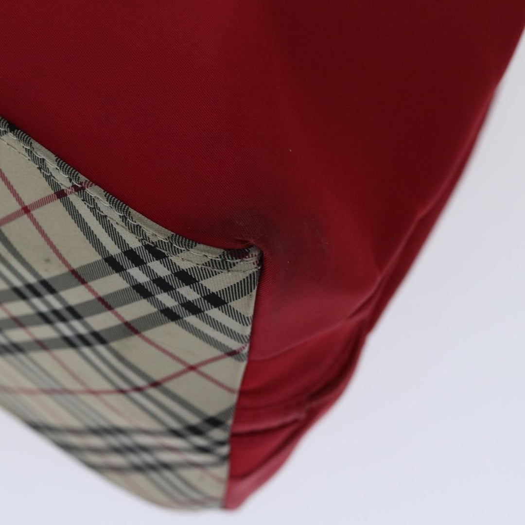 Top Quality Burberry Nova Check Hand Bag Nylon Red Auth ac2835