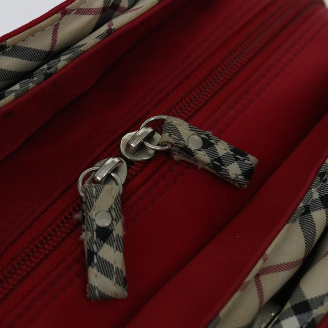 Top Quality Burberry Nova Check Hand Bag Nylon Red Auth ac2835