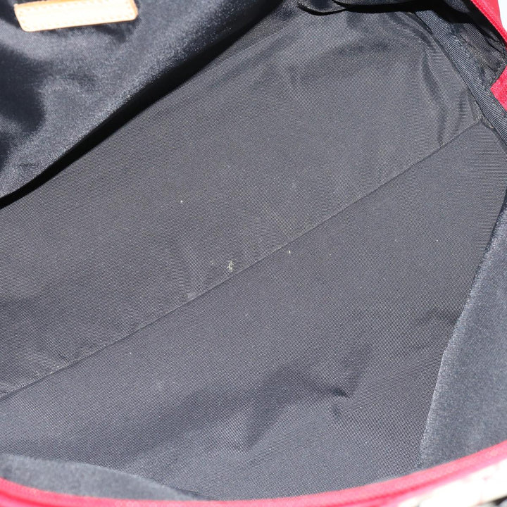 Top Quality Burberry Nova Check Hand Bag Nylon Red Auth ac2835