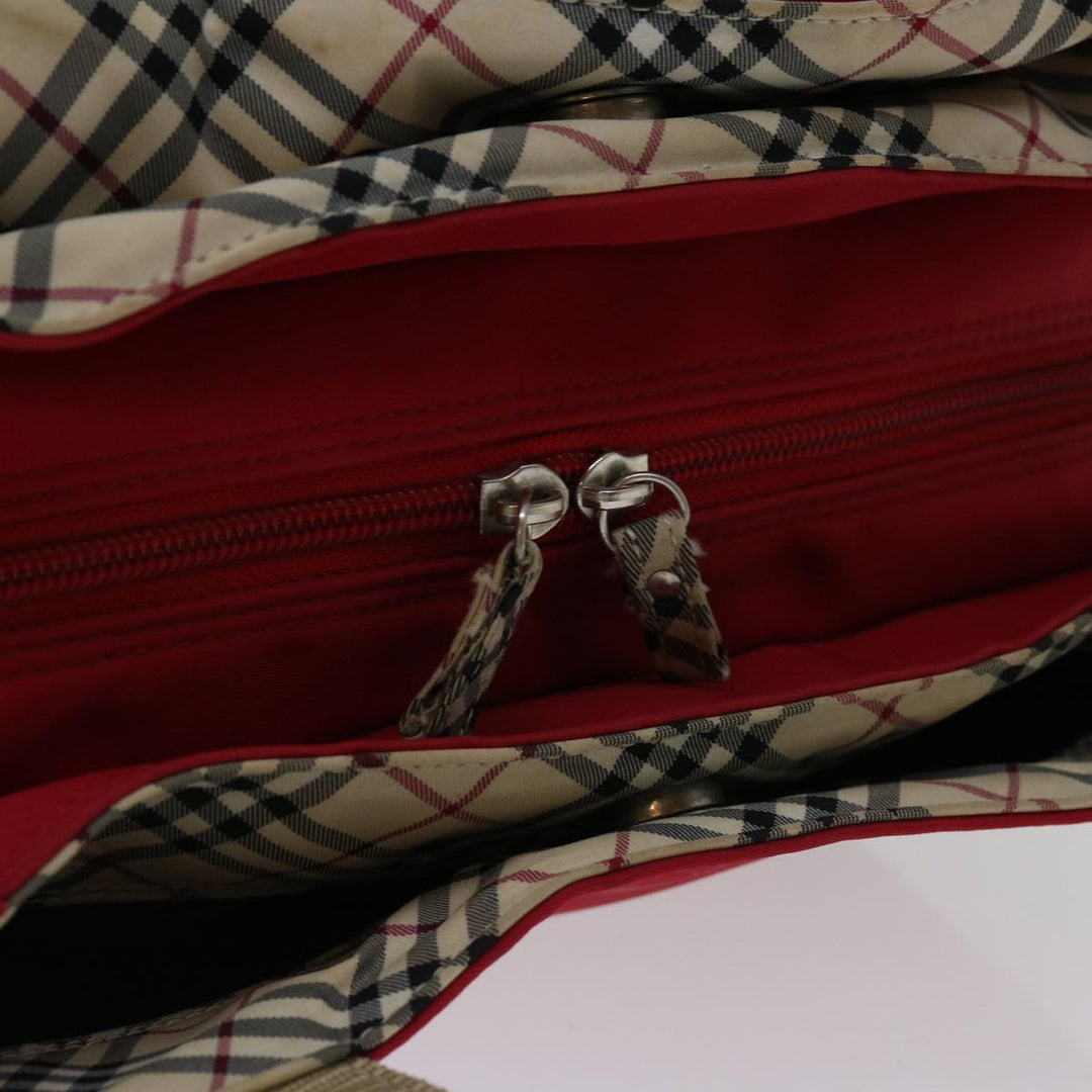 Top Quality Burberry Nova Check Hand Bag Nylon Red Auth ac2835