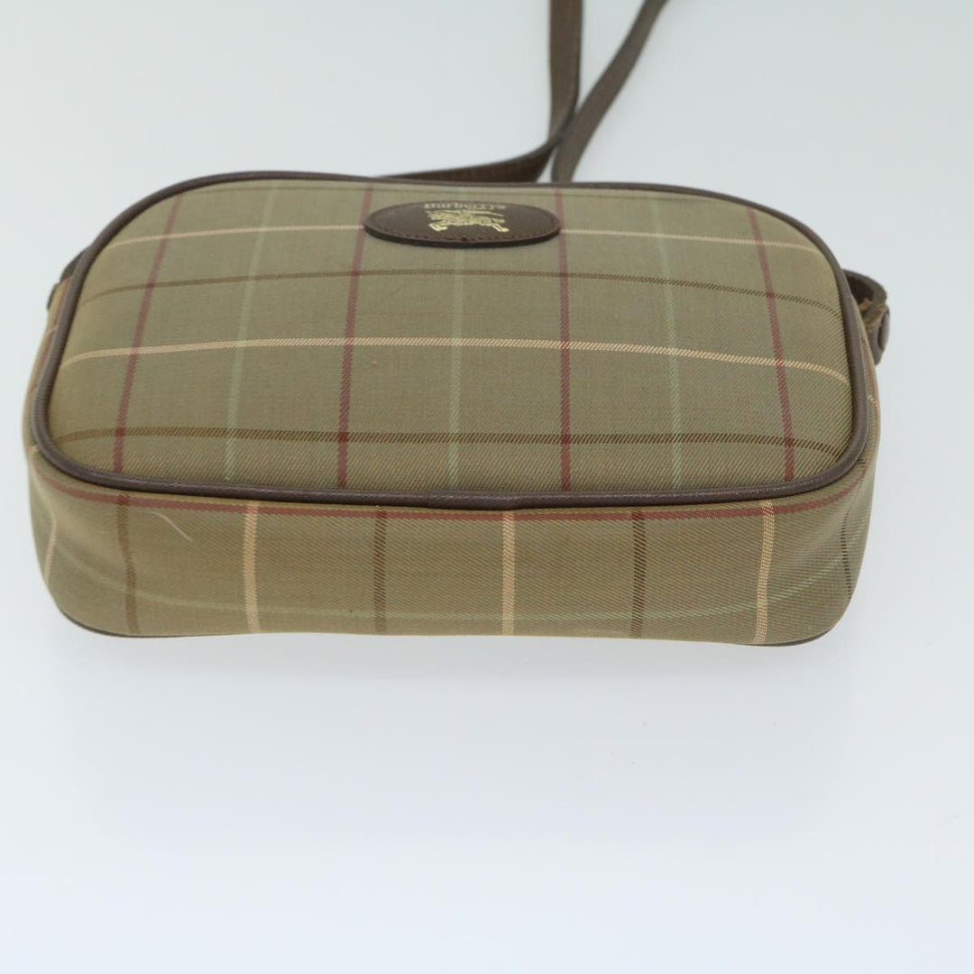 BURBERRYSs Nova Check Shoulder Bag Canvas Beige Auth ac2837