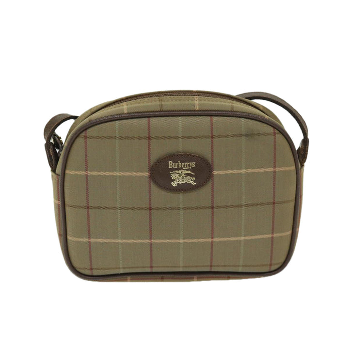 BURBERRYSs Nova Check Shoulder Bag Canvas Beige Auth ac2837