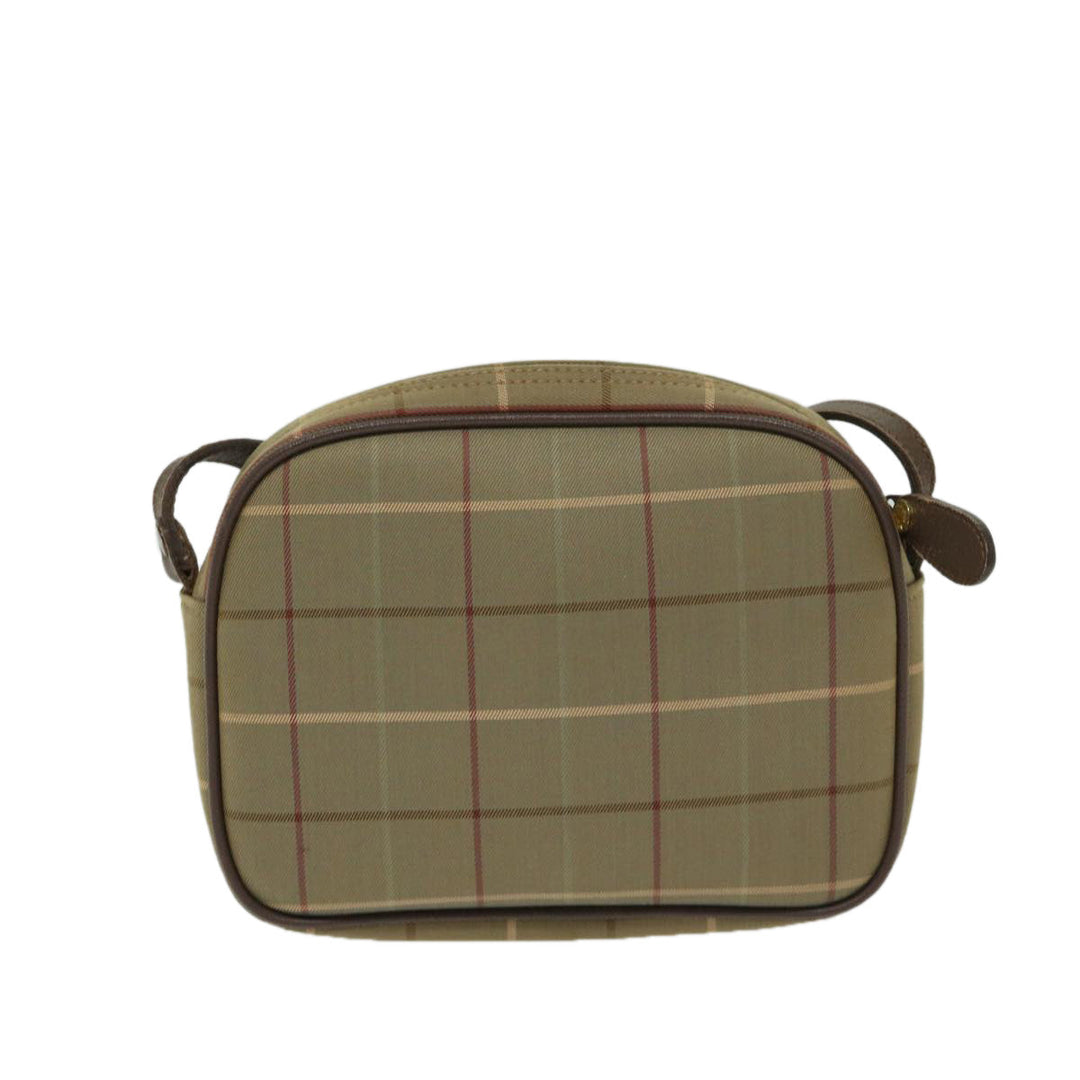 BURBERRYSs Nova Check Shoulder Bag Canvas Beige Auth ac2837