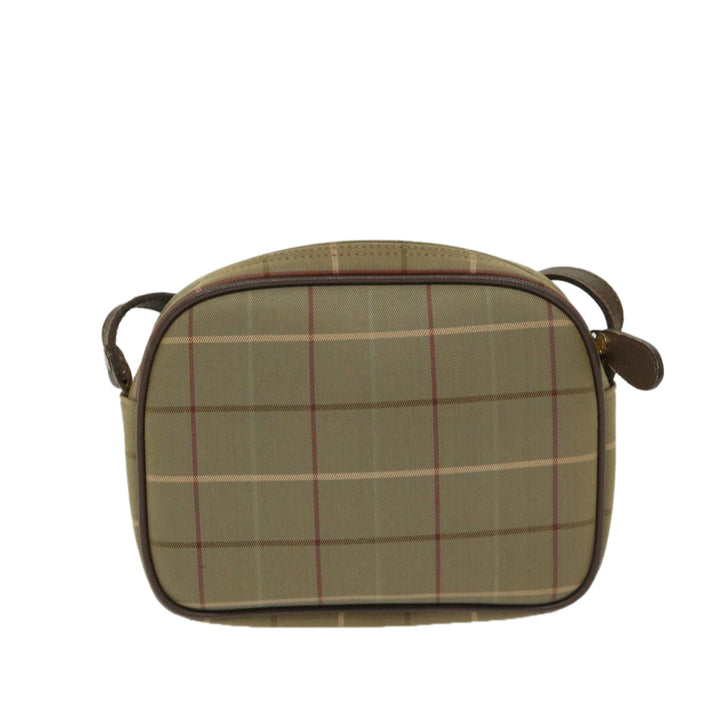 BURBERRYSs Nova Check Shoulder Bag Canvas Beige Auth ac2837