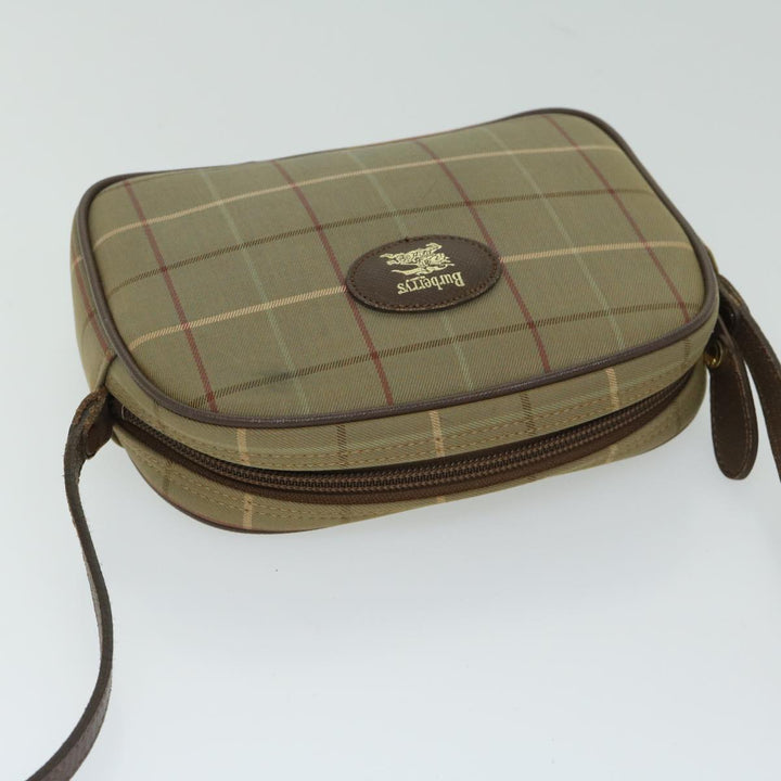 BURBERRYSs Nova Check Shoulder Bag Canvas Beige Auth ac2837