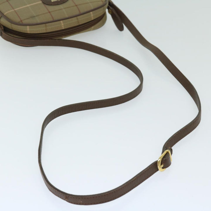 BURBERRYSs Nova Check Shoulder Bag Canvas Beige Auth ac2837